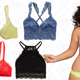 Bridget Push Up Bra, $35 | Mixed Lace Triangle Bralette, $25 | Lace Longline Bralette, $27 | Lace Hi-Neck Bralette, $30 | Sunnie Full Coverage Lightly Lined Bra, $40
